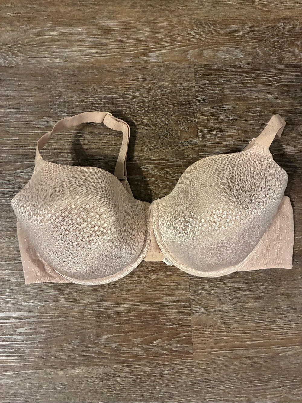 Wacoal Back Appeal T-Shirt Bra 853303 40DD Rose Dust Nude Underwire Smoothing